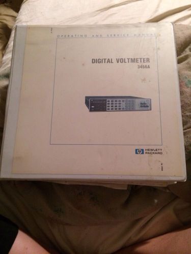 HP 3456A Digital Voltmeter Op &amp; SERVICE Manual User Guide Book