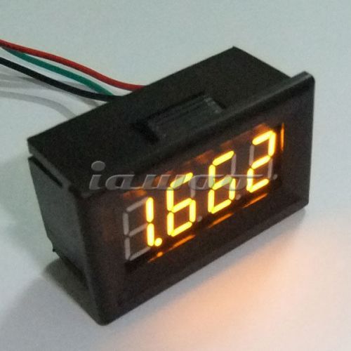 4 digit high-precision dc 0-3.300v yellow  led digital  voltmeter for sale