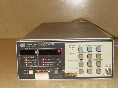 Hp 3437a system voltmeter (hv1) for sale