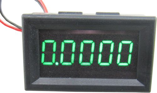 5 digit variable precision green led digital voltmeter voltage volt panel meter for sale