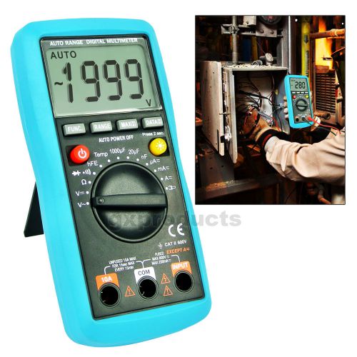 1999 Counts AC Voltage,DC AC Current,Diode Continuity, Battery Test Multimeter