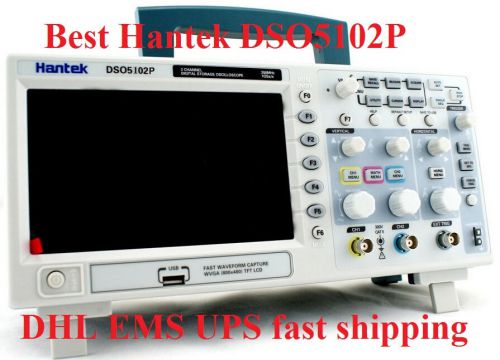 Hantek DSO5102P Digital Oscilloscope 100MHz 1GSa/s 2CH DSO 5102P DHL EMS UPS