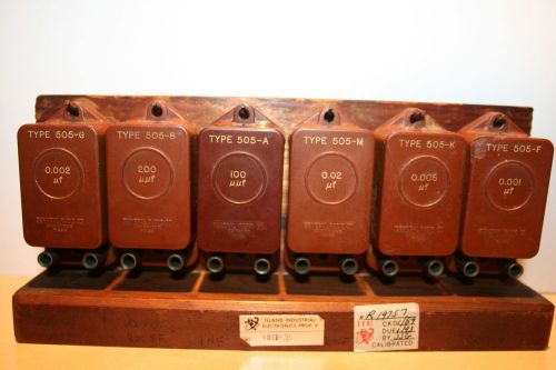GENERAL RADIO A SET OF TYPE 505 STANDARD CAPACITOR