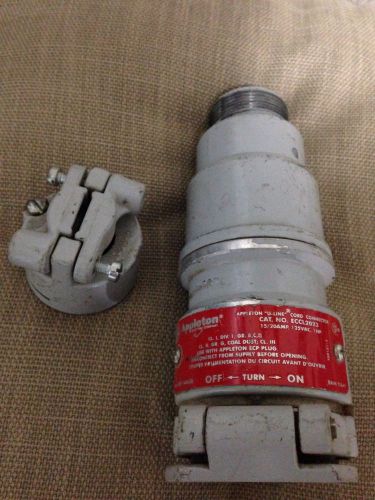 APPLETON ECCL2023 RECEPTACLE CONNECTOR Appleton ECCL2023 Uline Conn W/flip Cover