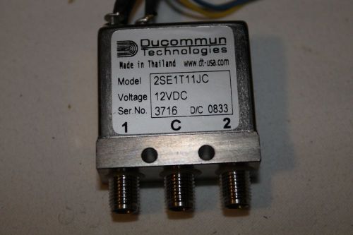 Ducommun RF 2SE1T11JC Relay SMA DC to 26.5 GHz 12 V DC Improved 2SE1T11JB