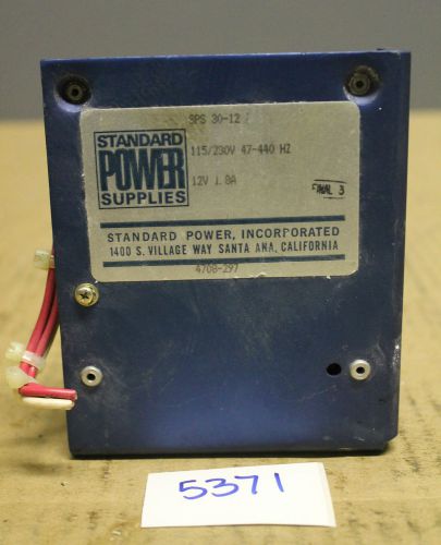 STANDARD POWER SUPPLIES SPS 30-12 POWER SUPPLY (5371)