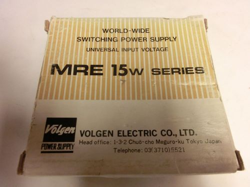 VOLGEN 24V .6A  POWER SUPPLY MODEL MRE-240R6U