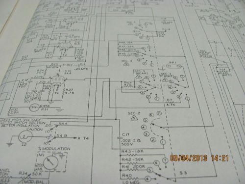 BORG-WARNER MODEL 30A: Power Type Standard Signal Generator Manual #18668 COPY