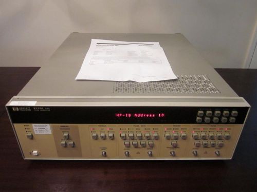 Agilent HP 8133A 33 MHz to 3 GHz Pulse / Timing Generator w/ Opts 001 &amp; 002