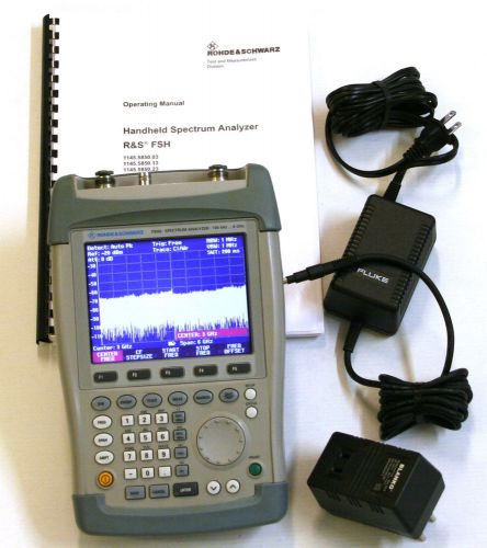 R&amp;S FSH6 6 GHz SPECTRUM ANALYZER W/TRACKING GENERATOR +FSH-Z44 DIR. POWER SENSOR