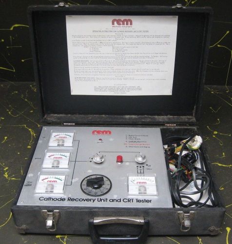 Cathode Recovery Unit and CRT Tube Tester - rem Electronic Instruments