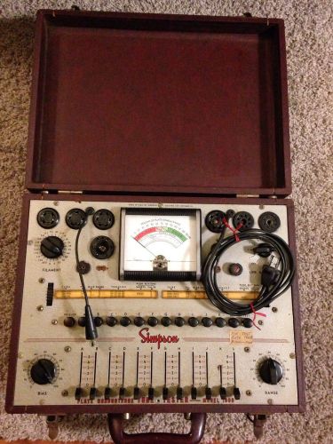 Vintage Simpson Model 1000 Plate Conductance Tube Tester/Transistor TV-HAM RADIO