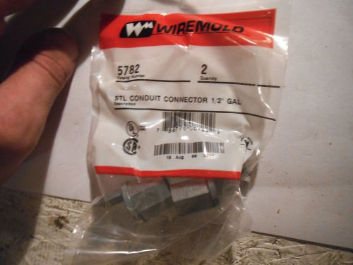 WIREMOLD 5782 1/2&#034; Galvanized Steel Conduit Connector - LOT OF 14 - NEW