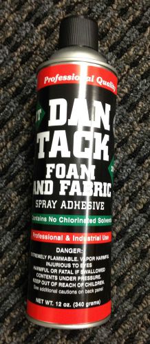 Foam &amp; Fabric Spray Glue/Adhesive DAN TACK 10.2oz. Can NEW ITEM!