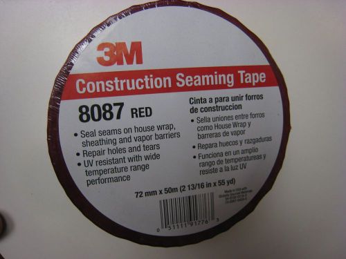 3m construction seaming tape 8087 red, 72 mm x 50m,  2 13/16 in x 55 yd (pack for sale