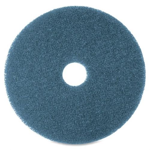 3m niagara 5300n floor cleaning pads - 16&#034; diameter - 5/box - blue (mmm35039) for sale