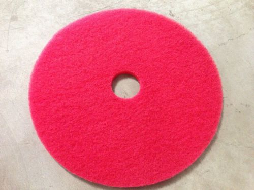 13&#034; red buffing floor scrubber pads floor buffer pads - 5 per case for sale