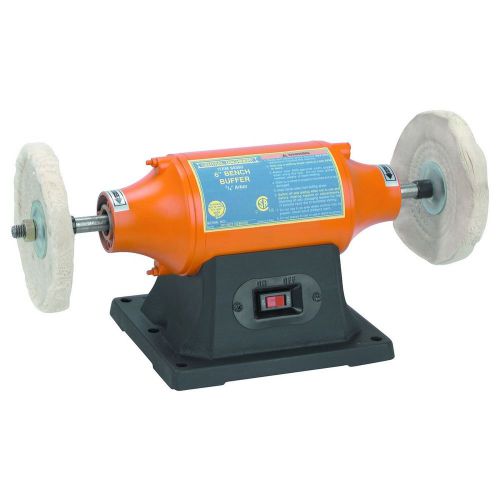 6&#034; heavy duty metal material polisher smoother buffer w/ 1/2 hp motor for sale