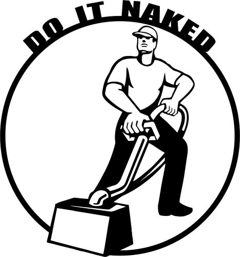Naked Carpet Cleaning 5&#034; decal