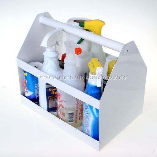 Bottle Caddy Janitorial Cleaning Supply Carrier heavy duty powder coated steel