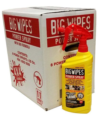 8 x big wipes power spray for sale