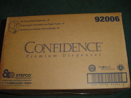 PREMIUM   TOWEL DISPENSER  92006 NO TOUCH  8&#034;   NEW CONFIDENCE PREMIUM DISPENSER