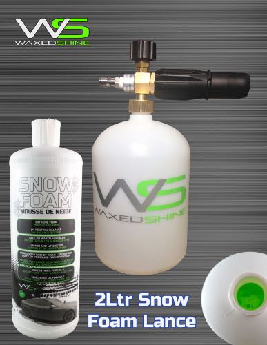 Snow foam cannon MTM 2L kit includes 1 litre extreme foaming snow foam. 1/4&#034; QC.