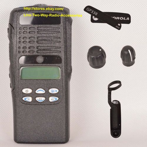 Black Motorola GP338 housing case (limited keypad+LCD+Ribbon Cable+Speaker+mic)