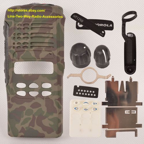 10x Camouflage Refurbish Repair Kit Case Housing For Motorola HT1250 Radio
