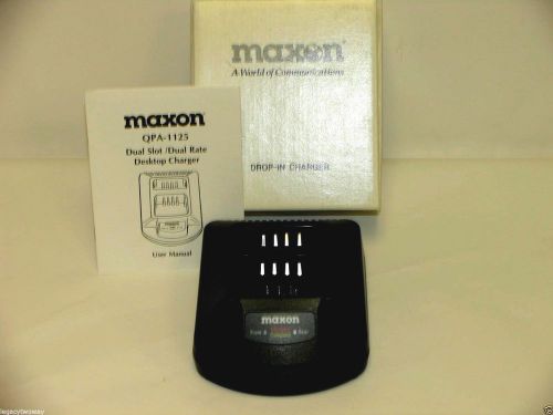 Maxon QPA-1125 Dual Slot / Dual Rate Desktop Smart Charger NEW Pocket Only