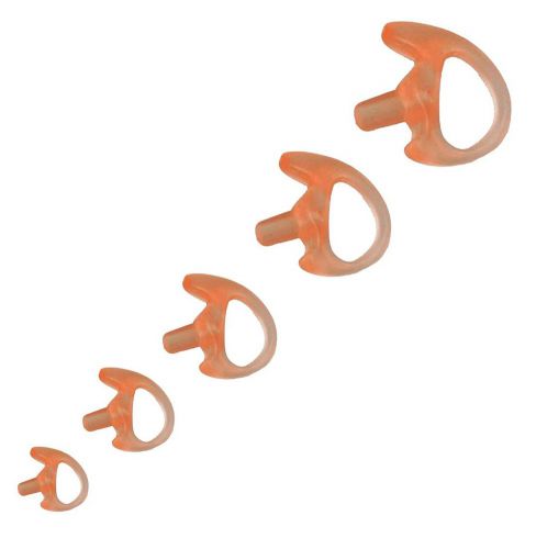 5 Pack Earmolds for Acoustic Tube Earpieces XL L M S XS Beige Left Ear S043LBGE