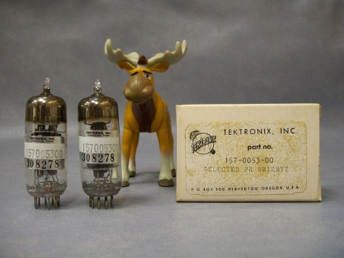 Tektronix 12BY7 Vacuum Tubes Factory Matched Pair