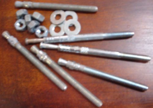 (205) 1/4 x 3 1/4 concrete WEDGE ANCHORS with Nuts and Washers