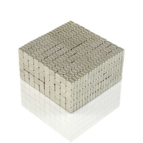 1000pcs 5/32&#034; x 5/32&#034; x 5/64&#034; Blocks 4x4x2mm Neodymium Magnets Rare Earth N35