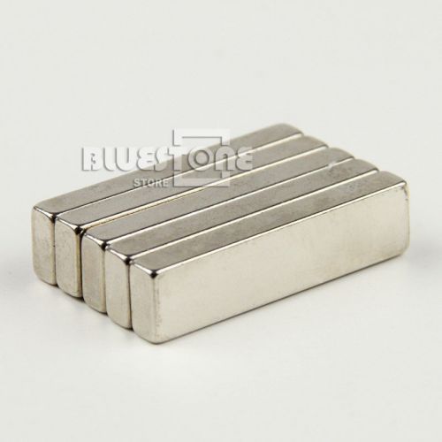 5x Big Super Strong Block Square Magnet Rare Earth Neodymium 40 x 10 x 5 mm N35