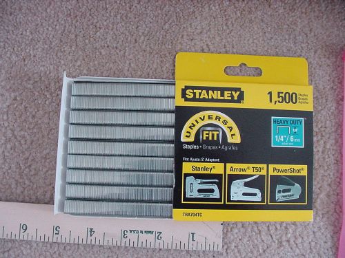 Stanley TRA704TC Universal Fit Staples 1/4&#034;/6mm 1,500 Staples