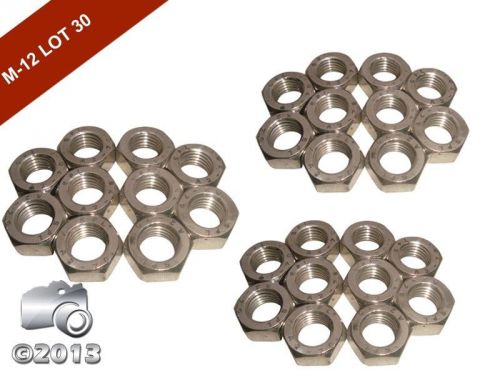 Hexagon m 12 hex full nuts a2 stainless steel din 934-pack of 30 pcs for sale