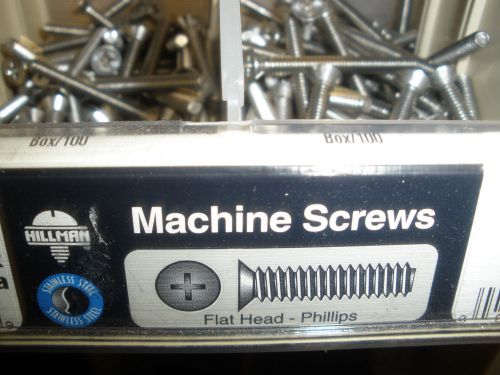 10-24 stainless steel flat head phillips screws (157) pcs. mixed length lot for sale