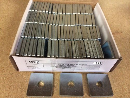 (#4602) 1/2 x 1 5/8 x 1 5/8 square washers for unistrut channel (100 bx) for sale