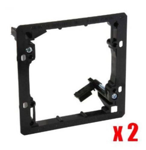 Imbaprice? dual gang (2-gang) low voltage mounting bracket - black (pack of 2) for sale