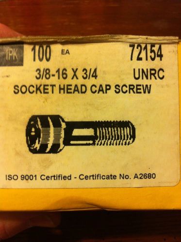 39 holo-krome socket head cap screw 72154 ..  3/8-16 x 3/4 for sale