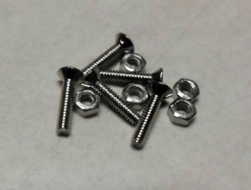 Usa shipping - 10 pc  m1.6x10mm screw &amp; nuts flat head phillips micro miniature for sale