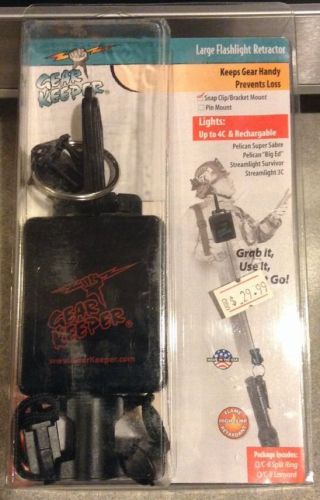 Nos gear keeper large flashlight retractor snap clip/bracket mount #rt3-4413 for sale