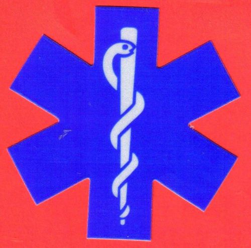 Star of Life 1.75&#034; Blue Reflective