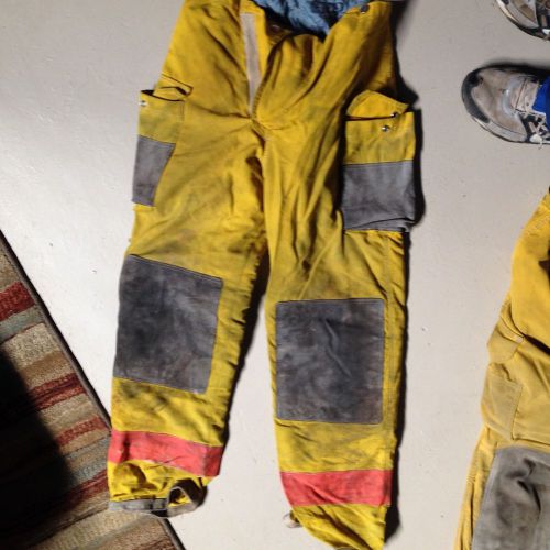 #9 BodyGuard Turnout Pants Fireman Firefighter Bunker Pants Size 34x30 Oilfield