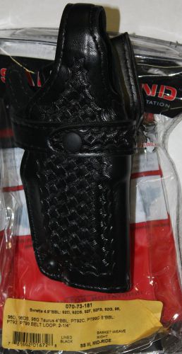 Safariland #070-73-181 SS III Mid Ride Holster Basketweave Right Handed