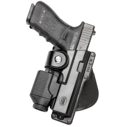 Fobus glt19rb214 black roto 2 14&#034; belt-slide glock 19 23 32 gun w/ light holster for sale