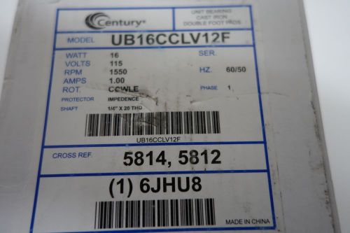 century electric motor UB16CCLV12F/61016