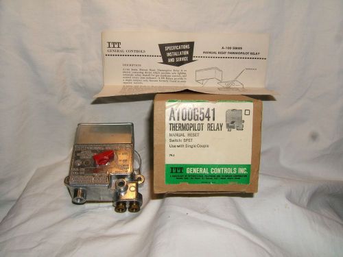 Itt a100g541 thermopilot relay - manual reset - switch: spst - nos for sale
