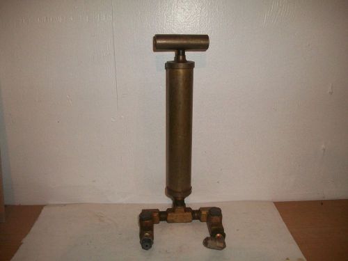 HVAC Pressure &amp; Vacuum Hand Pump - Brass oil Line Pump works good Firomatic